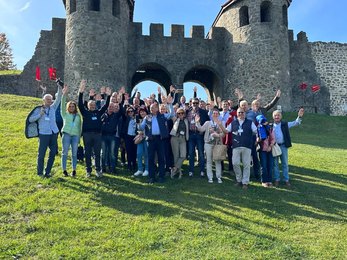 Rotary Club members at Porolissum fortress
